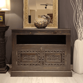 Indian Hand Carved Solid Hard Wood Cabinet D13